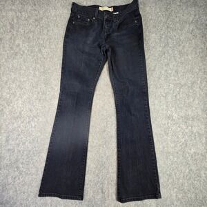 Levis 515 Bootcut Jeans Womens Size 8L 8 Long Black Denim Mid Rise Stretch